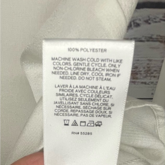 Express Sheer White Blouse - Picture 3 of 7